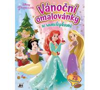 Libro da colorare di Natale con adesivi delle Principesse Disney