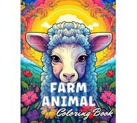 Libro da colorare Farm Animal Mandala alta qualità +100 ado - brossura...