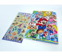 Libro da colorare giapponese per bambini Super Mario Brothers formato A5 e ad...