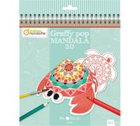 Libro Da Colorare Graffy Pop 3d 20x25,5 Mandala Animali Marini | Avenue Mandarin