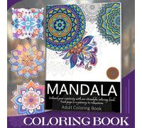 Libro da colorare mandala di lusso per adulti - Mandala bianchi e disegni intricati per il tempo libero e l'intrattenimento - Disegni semplici e facili - Perfetto per vacanze, Ognissanti, Natale, San 