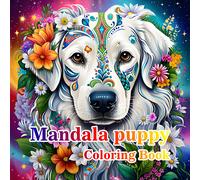 Libro da colorare per adulti e adolescenti - Tema Mandala e Cucciolo Carino, che combina elementi artistici e naturali per un'esperienza di colorazione vivace. Stile unico e creativo, adatto per il re