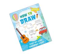 Libro da colorare per alleviare lo stress Illustrazioni a tema animale Cibo Disegno passo dopo disegno Perfetto per il relax Tema animale Colorare Ridurre -by- Disegnare per bambini