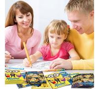 Libro da colorare per bambini con i Minions, simpatico e divertente omino giallo, materiale per disegno e ricompensa scolastica, regalo per Ognissanti e Natale 6 libri casuali,3 libri a caso,Casuale 1
