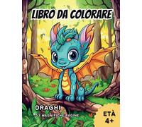 Libro da colorare per bambini: Draghi