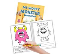 Libro da colorare per bambini, graffiti | Libro d'arte | Doodle Workbook Set da disegno per la formazione del pensiero prescolare homeschooling compleanno apprendimento interattivo