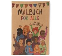 Libro da colorare per bambini, libro da colorare per tutti i colori della pelle, i bambini scoprono diversità, realizzato con materiali sostenibili, per bambini dai 3 anni in su