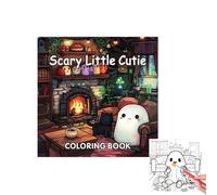Libro da colorare per Halloween, attività creative di relax, 40 pagine | Creepy Halloween Ghost libro a colori per amiglia scuola viaggio compleanno ragazzi