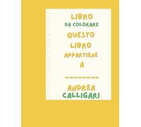 Libro da colorare, questo libro appartiene a _____