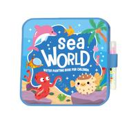 Libro da colorare riutilizzabile ad acqua, giochi da disegno con penna, libri da dipingere con l'acqua, libro di attività per bambini, ragazzi, ragazze, compleanno, Natale, festa, classe, Halloween