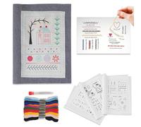 Libro da cucito con ago e filo, libro da ricamo per principianti, guida per cucito e cucito, tutorial sui punti di ricamo, libri sulle tecniche di cucito, kit da ricamo con istruzioni per il punto