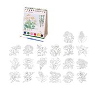 Libro da disegno ad acquerello con rilegatura a doppia spirale, include vernice e pennello per artisti, libro per scarabocchiare