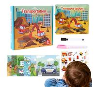 Libro da disegno ad , riutilizzabile, sicuro, creativo, con attività di pittura, libro per acquerelli gratuito per lo sviluppo delle abilità, , famiglia, bambini e pratica
