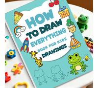 Libro da disegno passo dopo passo per bambini: impara come disegnare tutto Tutorial facile per bambini, regalo creativo