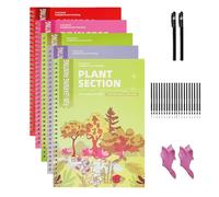 Libro da disegno per bambini, 5 pezzi, giocattolo artistico scanalato, riutilizzabile, set da colorare creativo, avventura educativa, pagine di attività divertenti | sviluppo fantasia, apprendimento