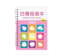 Libro da disegno scanalato ripetibile Magics Copybook Più tipi Modelli di pittura di base per bambini 3-8 Età Libro da disegno scanalato per bambini Magie Copybook Modelli di pittura ripetibili