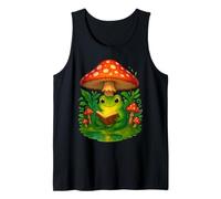 Libro da Leggere Cottagecore Frog Under Mushroom Fairycore Art Canotta