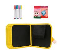 Libro da scarabocchiare riutilizzabile: blocco da disegno cancellabile con 12 penne, blocco da disegno portatile per bambini, studenti, viaggi, libro magico da scarabocchiare per l'apprendimento in