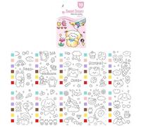 Libro da schizzi per bambini, pittura ad acquerello, carta spessa e assorbente per l'espressione creativa e lo sviluppo delle capacità motorie per bambini dipingere carte ad acquerello