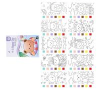 Libro da schizzi per bambini, pittura ad acquerello, carta spessa e assorbente per l'espressione creativa e lo sviluppo delle capacità motorie per bambini dipingere carte ad acquerello