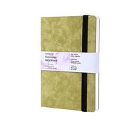 Libro da Schizzo per Acquerelli, 300g, 100% Cotone, 19x13 CM, 24 Fogli, Ritratto a Grana Fine, Senza Acidi, Libro per Acquerelli, Blocco per Appunti per Acquerelli da Utilizzare come Libro da Schizzo