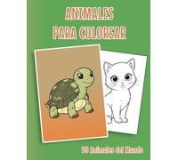 Libro de animales para colorear: 50 Animales del mundo para colorear