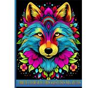 Libro de Colorear de Lobos Majestuosos para Adultos: Relajación, Creatividad y Escape a Través de Ilustraciones Inspiradoras