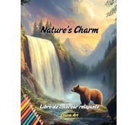 libro de colorear paisajes relajantes: 50 dibujos para colorear sobre el tema de la naturaleza y sus animales