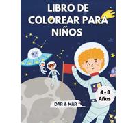 Libro de Colorear para Niños: Niños Astronautas en el Espacio.