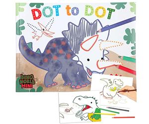 LIBRO DE COLOREAR PUNTO DINO WORLD