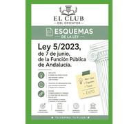 libro de esquemas de la Ley 5/2023, de 7 de junio, de la Función Pública de Andalucía.: esquemas visuales trucos de memoria y ejemplos prácticos