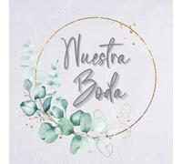 Libro de firmas boda: Libro de invitados personalizado y moderno para dejar recuerdos y huellas a los novios en su boda - Idea de regalo o detalle de boda original para la pareja. Español