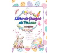 Libro de Juegos de Pascua para Niños: Adivinanzas, laberintos, sopa de letras y colorear