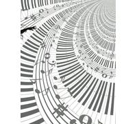 Libro de Papel del manuscrito Musical, 150 Hojas de Cuaderno de partituras en Blanco para músicos: "Tu inspiración, tu música, tu espacio para crear."