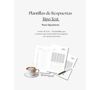 Libro de Plantillas de Respuestas Tipo Test para Opositores - Hasta 100 Ejercicios