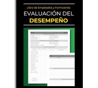 Libro de Registro de Evaluación del Desempeño del Empleado: Revisión y Evaluación del Rendimiento del Personal | Seguimiento de Habilidades y Experiencia | Cuaderno de Formularios