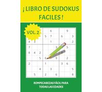 Libro de Sudoku para principiantes: Rompecabezas de Dificultad Fácil, con letra de tamaño fácil de leer | 15.24 X 22.86 cm, 110 páginas | + 50 ... viajes, ratos libres o momentos de relajación
