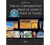 Libro de tablas comparativas bíblicas, mapas y líneas de tiempo