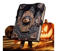Libro degli incantesimi di propensione ad Halloween Decor - Death Figurine Malte Eye Witch Decoration | Spooky Demon Eyes Grimoire, Ornament per Feste a casa Crea un'atmosfera spettrale di Halloween