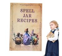 Libro degli incantesimi, guida completa con stampa chiara con contenuto dettagliato - Forniture magiche per casa, scuola, viaggi, feste, riunioni