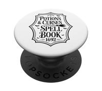 Libro degli incantesimi Pozioni e Maledizioni 1692 Magia PopSockets PopGrip Adesivo