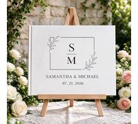 Libro Degli Matrimonio Bianco, Con Nome Data Personalizzati In Lamina D’oro | Libro Lettere alla sposa, diario dei ricordi del matrimonio bianco for messaggi e ricordi sentiti