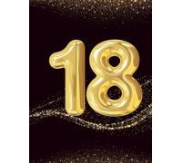 Libro degli Ospiti 18 Anni Elegante Nero e Oro con Copertina Rigida - Guestbook Diciottesimo Compleanno, 100 Pagine Carta Color Crema per Dediche, ... Idea per un regalo duraturo nel tempo