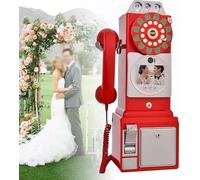 Libro degli ospiti audio da 64 GB, registrazione telefonica per matrimonio, messaggi personalizzati con libro ospiti, conserva le tue occasioni speciali, ideale una varietà di feste memorabili Red