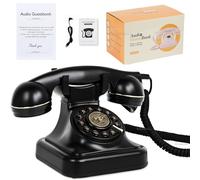 Libro degli ospiti audio per matrimoni, registra messaggi audio personalizzati con libro degli ospiti retro telefono audio libro degli ospiti per matrimoni, feste di compleanno, confessioni, messaggi