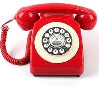 Libro degli Ospiti Audio per Matrimoni, Telefono Vintage con Registrazione dei Tasti, Messaggio Audio Personalizzato con Libro degli Ospiti, Red