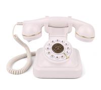 Libro degli ospiti audio per matrimonio, 32 GB, telefono vintage con messaggio vocale, bianco