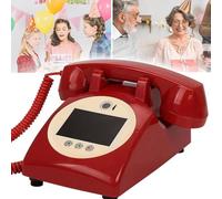 Libro degli ospiti con video audio, 1080p, video per matrimonio, scheda SD 32G, libro degli ospiti con registrazione dell'obiettivo, per matrimoni, addio al nubilato, compleanni, lauree (colore: rosso