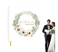 Libro Degli Ospiti Del Matrimonio - Registro Visitatori Feste Di Compleanno | Elegante Libro Di Accesso Per Ospiti Con Copertina Rigida, Memoria Ricordo Per Il Ricevimento Di Nozze, Anniversario, Baby