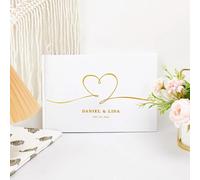 Libro Degli Ospiti Di Nozze Personalizzato Con Nome/Data, Personalizzato Guest Book Matrimonio, Stile Vintage, Ideale Per Matrimoni, Anniversari, Compleanni